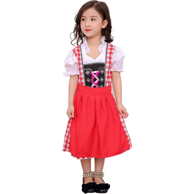 Dirndlkleid für Mädchen mit abnehmbarer Schürze