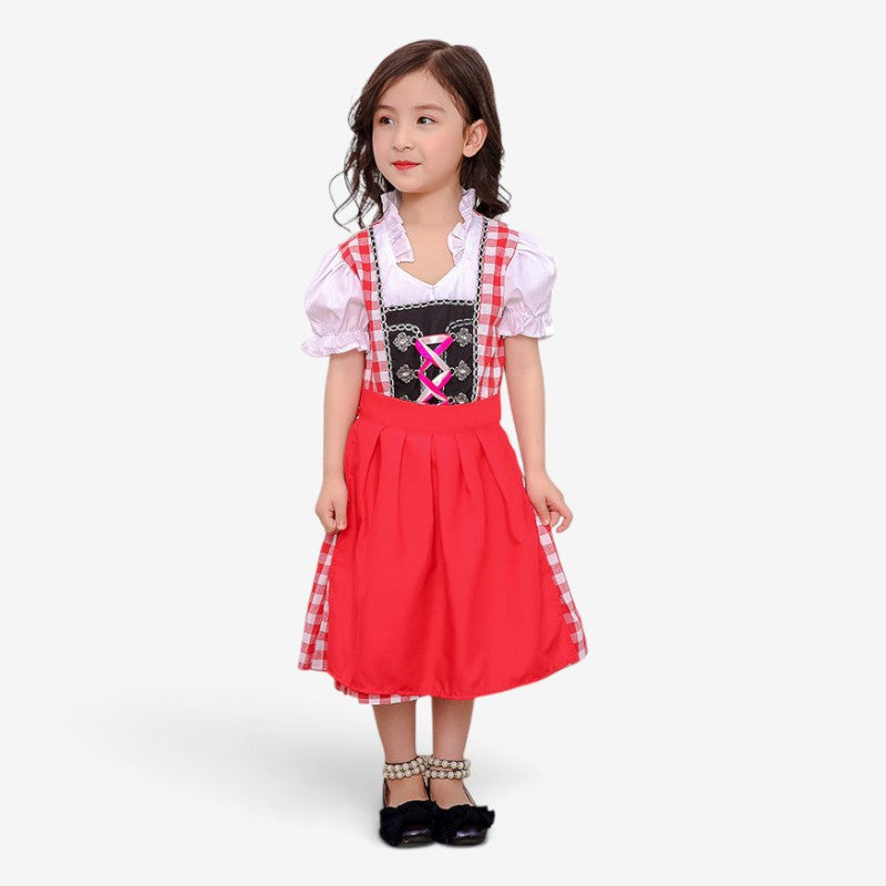 Dirndlkleid für Mädchen mit abnehmbarer Schürze