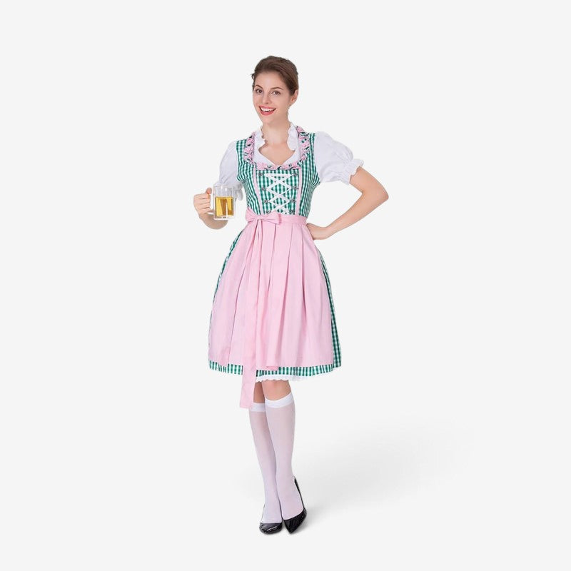 Dirndl für Damen mit modernem Schnitt und Rüschen