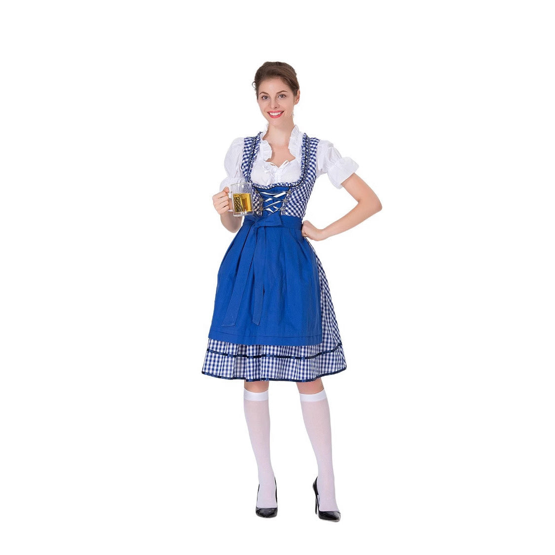 Dirndl für Damen mit modernem Schnitt und Rüschen