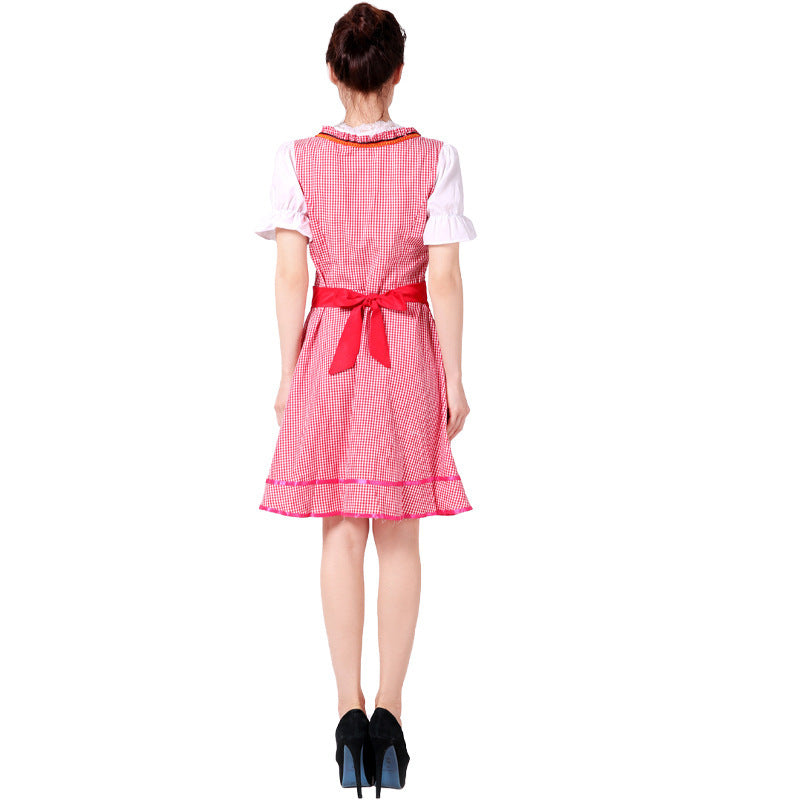 Trachtenkleid für Damen mit Tellerrock und Schnürung