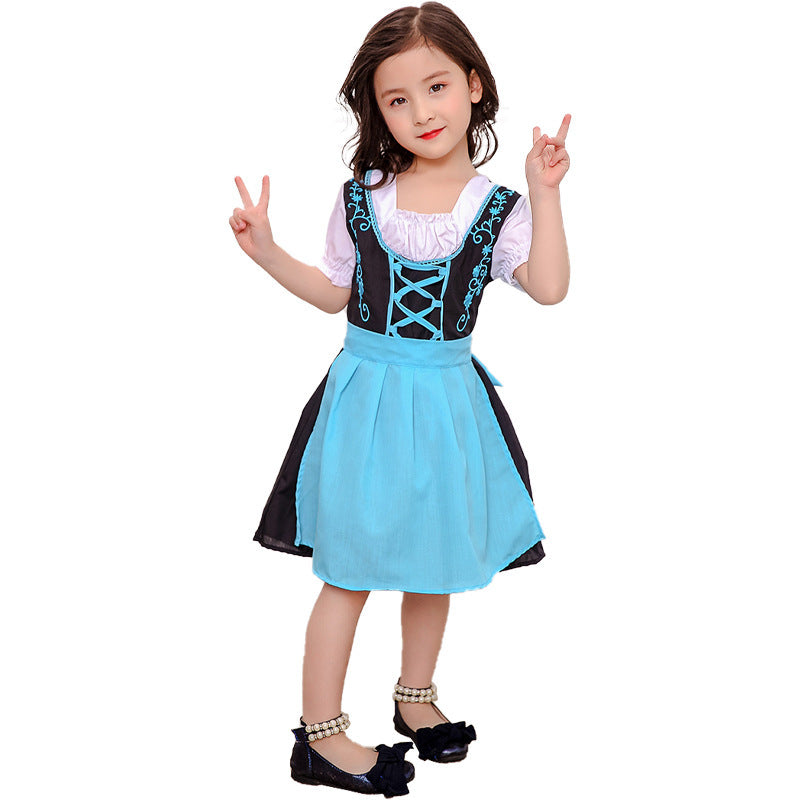 Dirndlkleid für Mädchen mit abnehmbarer Schürze