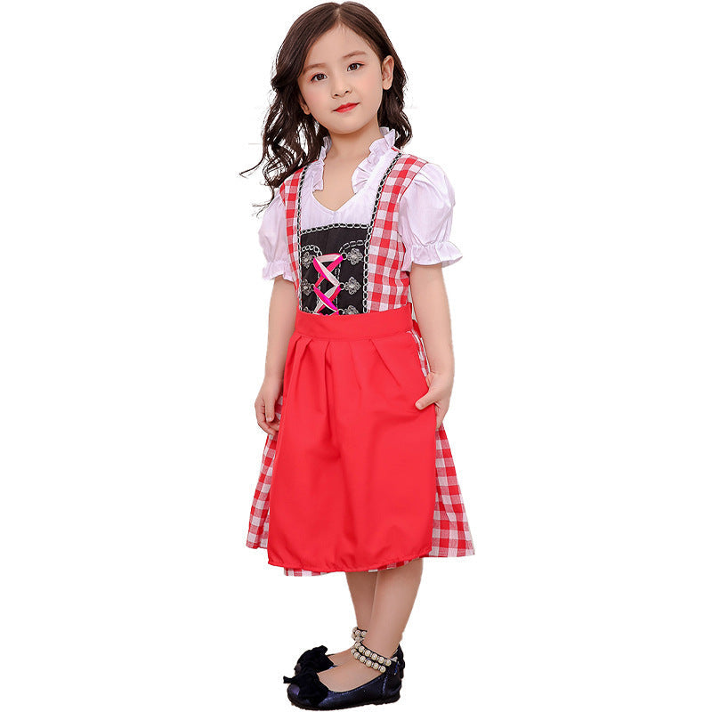 Dirndlkleid für Mädchen mit abnehmbarer Schürze