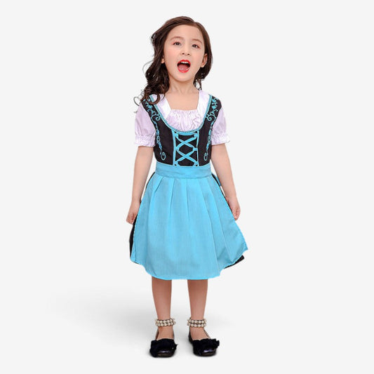 Dirndlkleid für Mädchen mit abnehmbarer Schürze