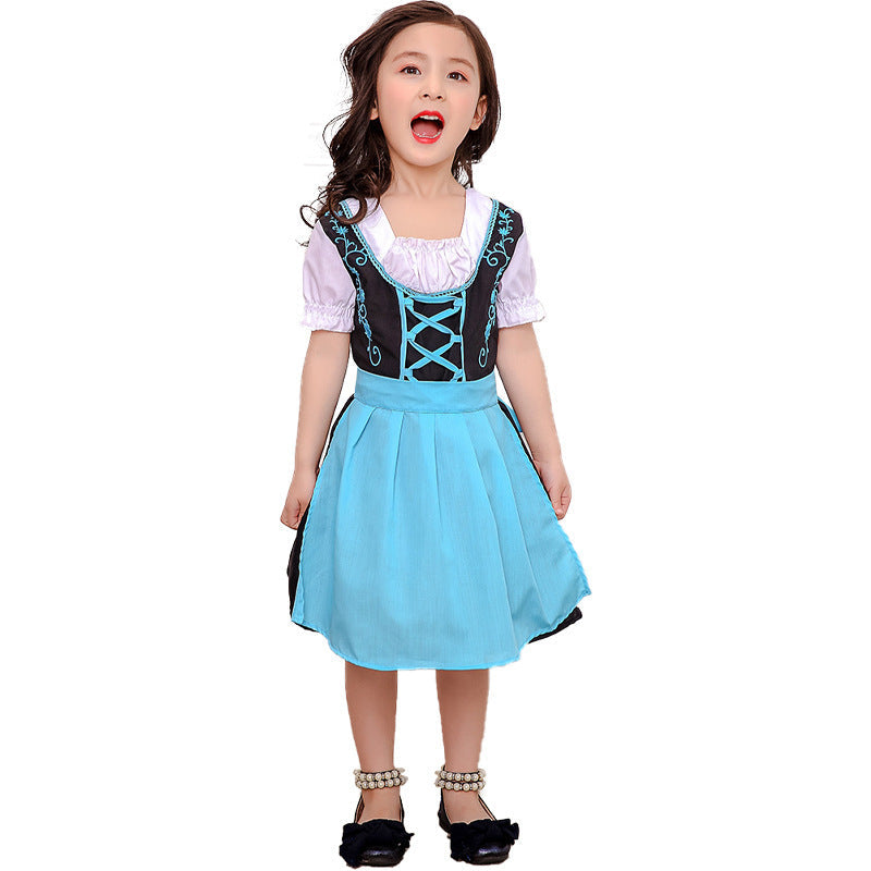 Dirndlkleid für Mädchen mit abnehmbarer Schürze