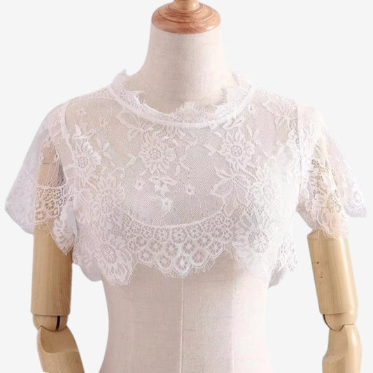 Kurzärmelige Dirndlbluse für Damen