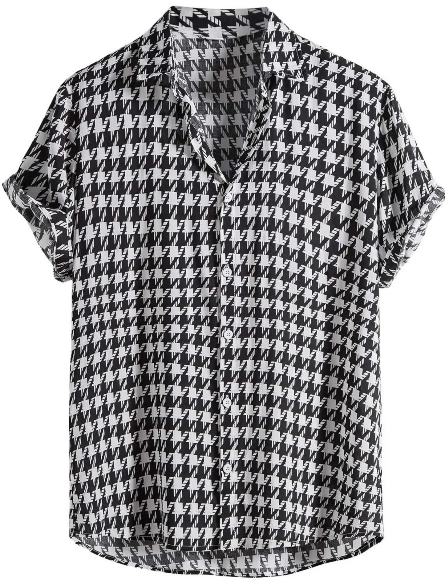 Monte Carlo Hahnentritt Button-Up