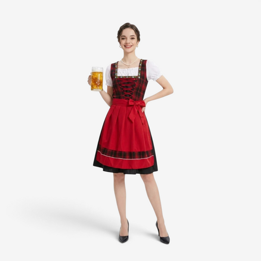 Trachten-Dirndl für Damen mit Schnürung und A-Linie