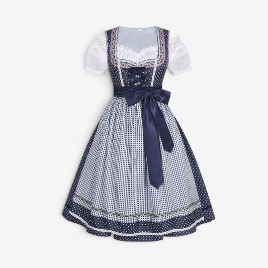 Dirndlkleid für Damen mit Schnürung und Schürze