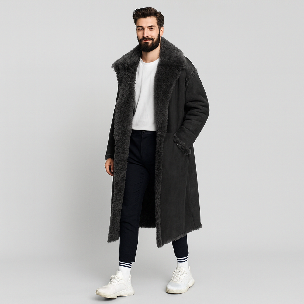 Henrik | Langer Luxus-Wintermantel für Herren