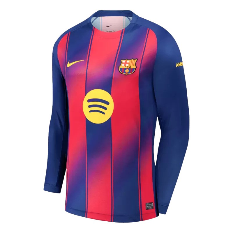 Barcelona 2025/26 home long-sleeve jersey