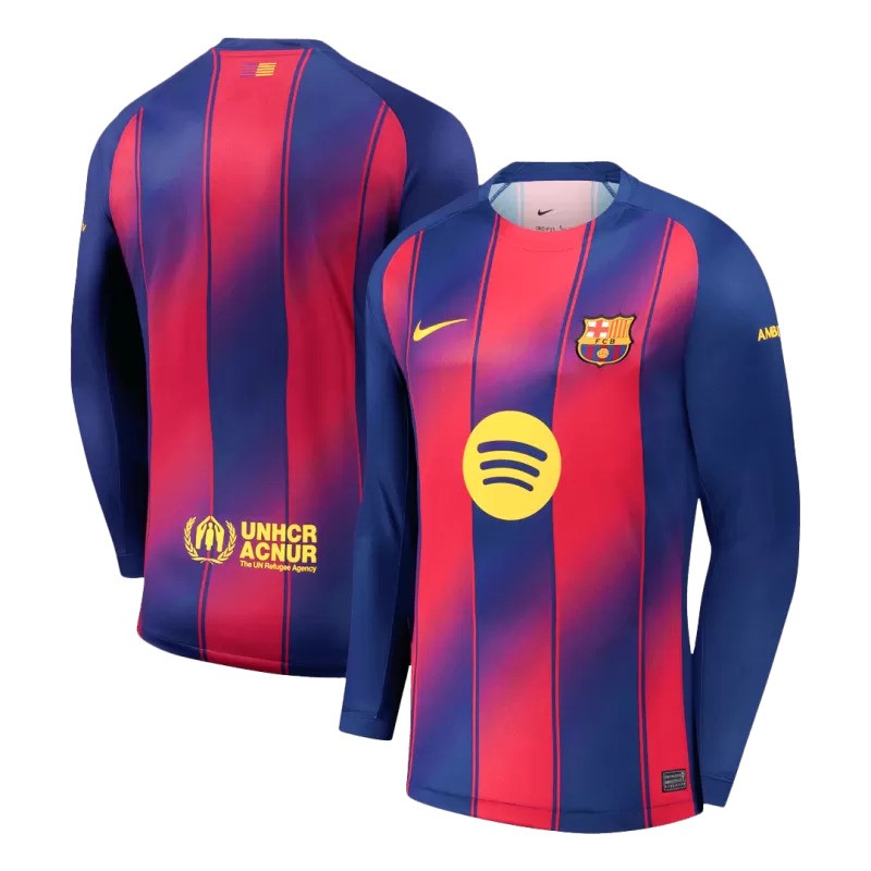 Barcelona 2025/26 home long-sleeve jersey