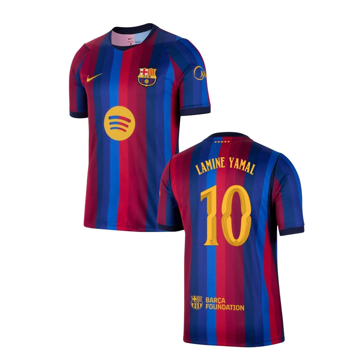 FC BARCELONA 2026/27 Maglia home uomo – LAMINE YAMAL 10 (Stile Champions League)