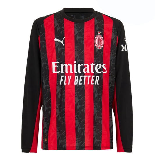 AC Mailand Heim-Trikot für Herren 2025/26 – Langarm, Rot