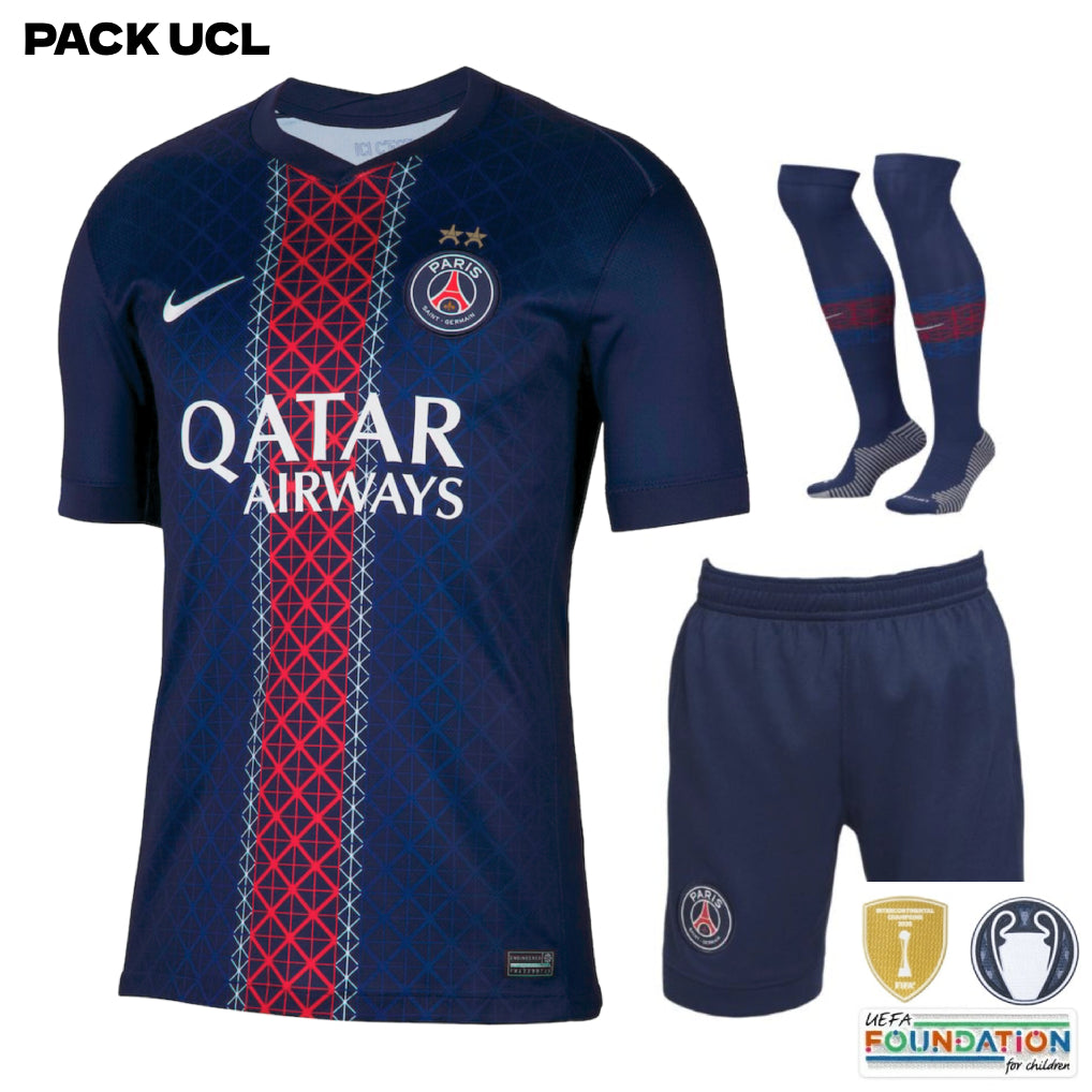 Paris Saint-Germain – Home Kit Set – 2025/26 – Kids – 2 Stars – Champions League Edition