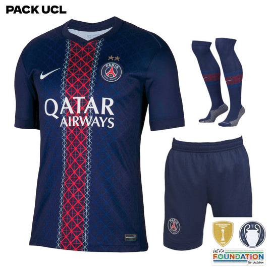 Paris Saint-Germain – Home Kit Set – 2025/26 – Kids – 2 Stars – Champions League Edition