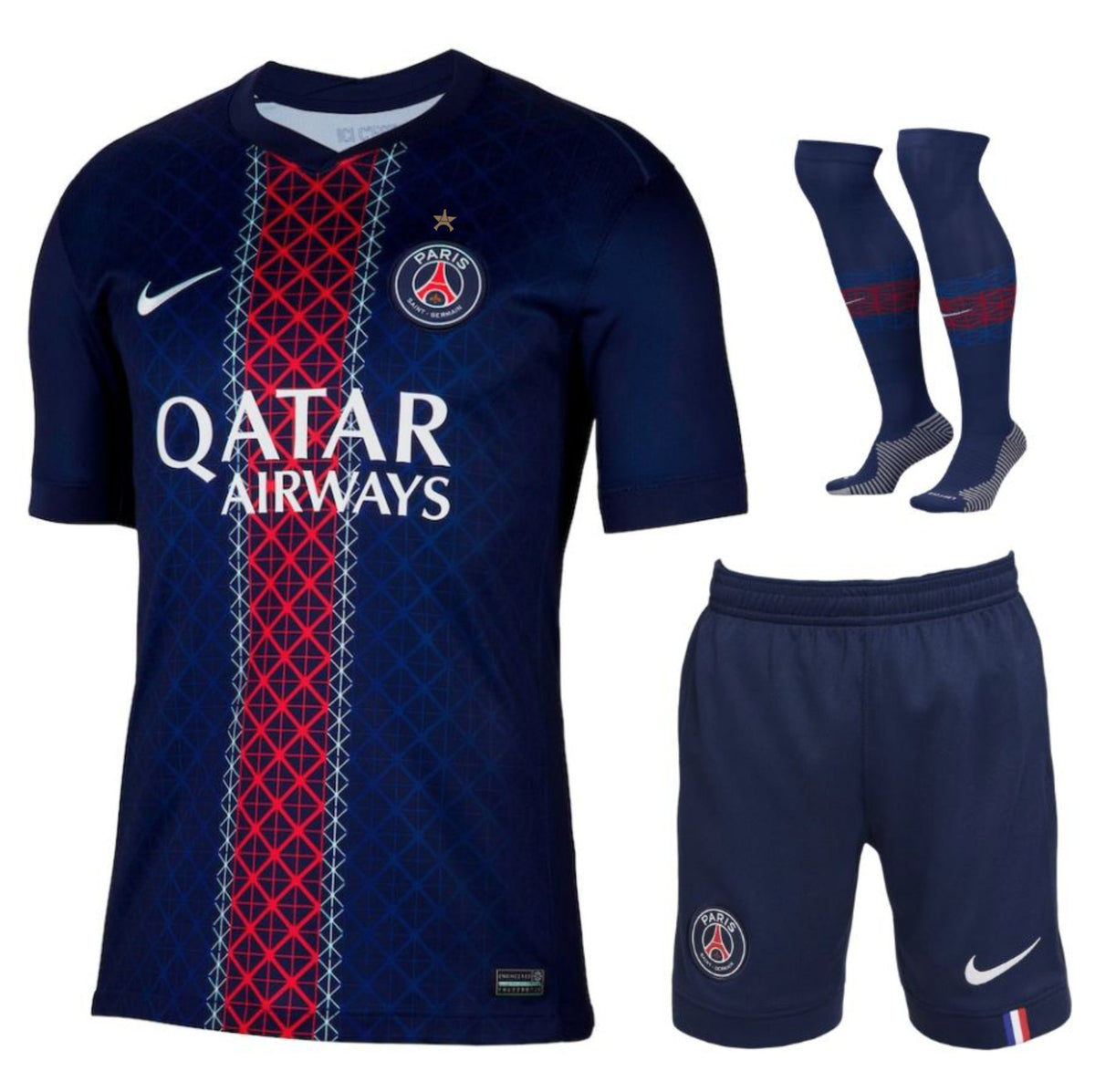 Paris Saint-Germain – Ensemble maillot domicile – 2025/26 – Enfants – 1 étoile