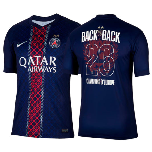 Paris Saint-Germain - Home Shirt - 2025/26 - Men's - 2 Stars - Double Winners Edition