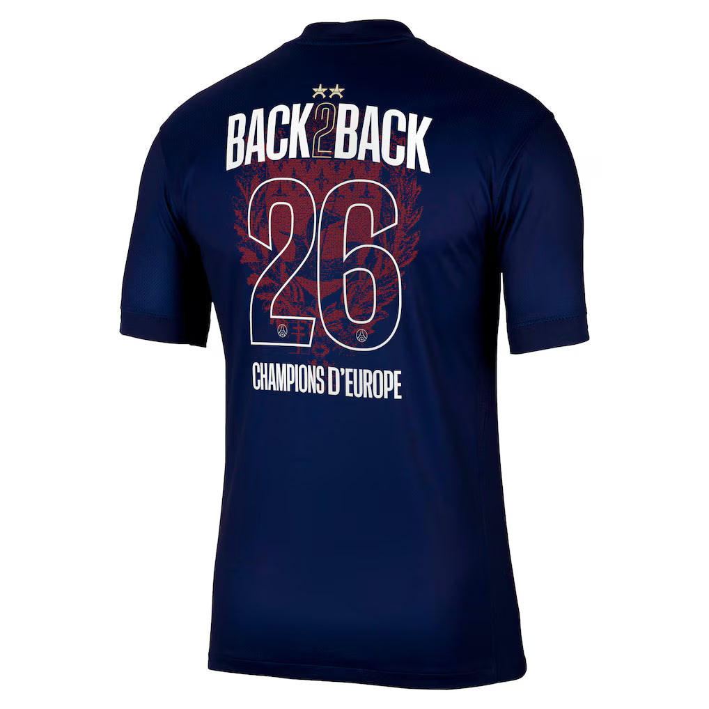 Paris Saint-Germain – Maillot domicile – 2025/26 – Hommes – 2 étoiles – Édition double champion