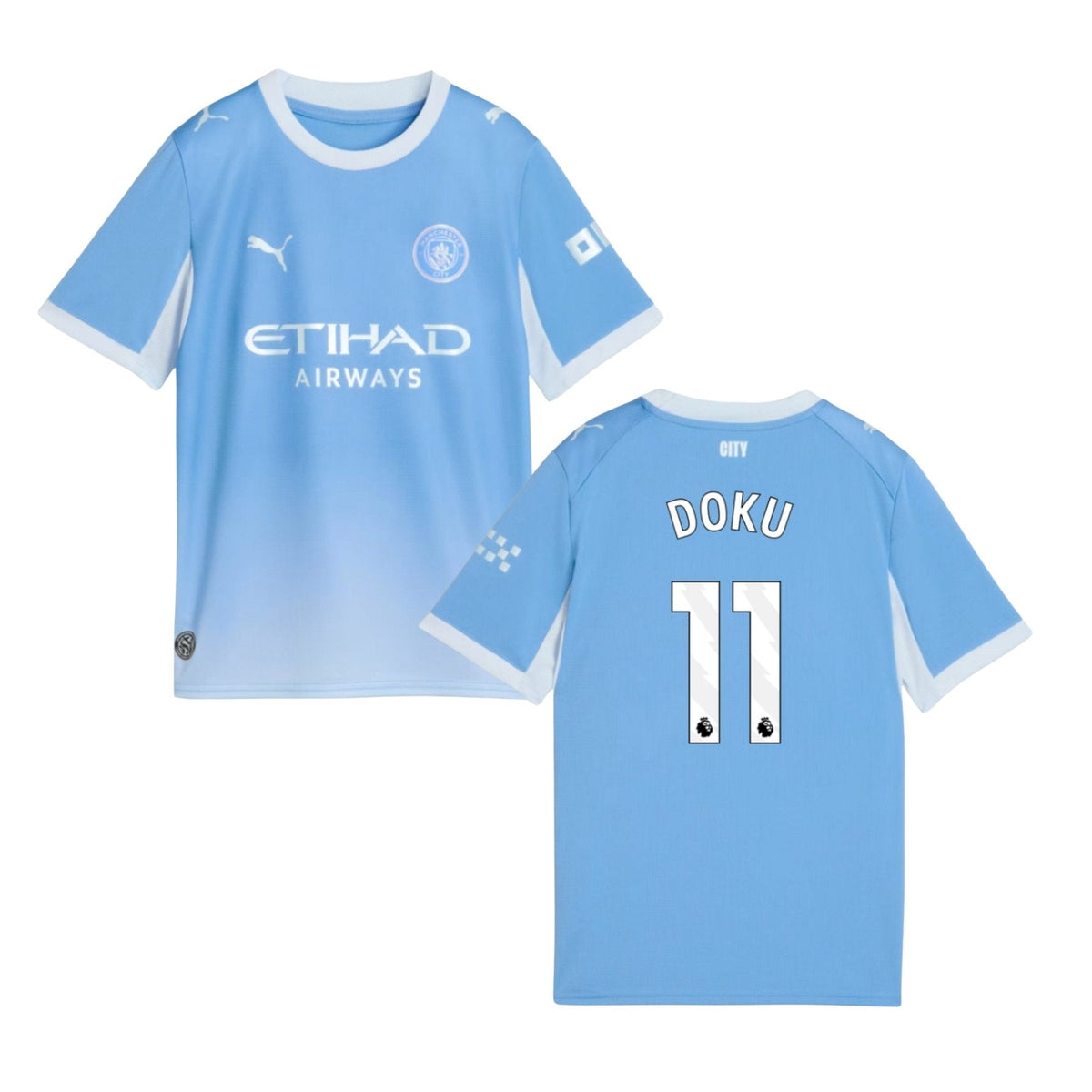 Maillot domicile enfant MCFC MANCHESTER CITY 2026/27 – DOKU 11
