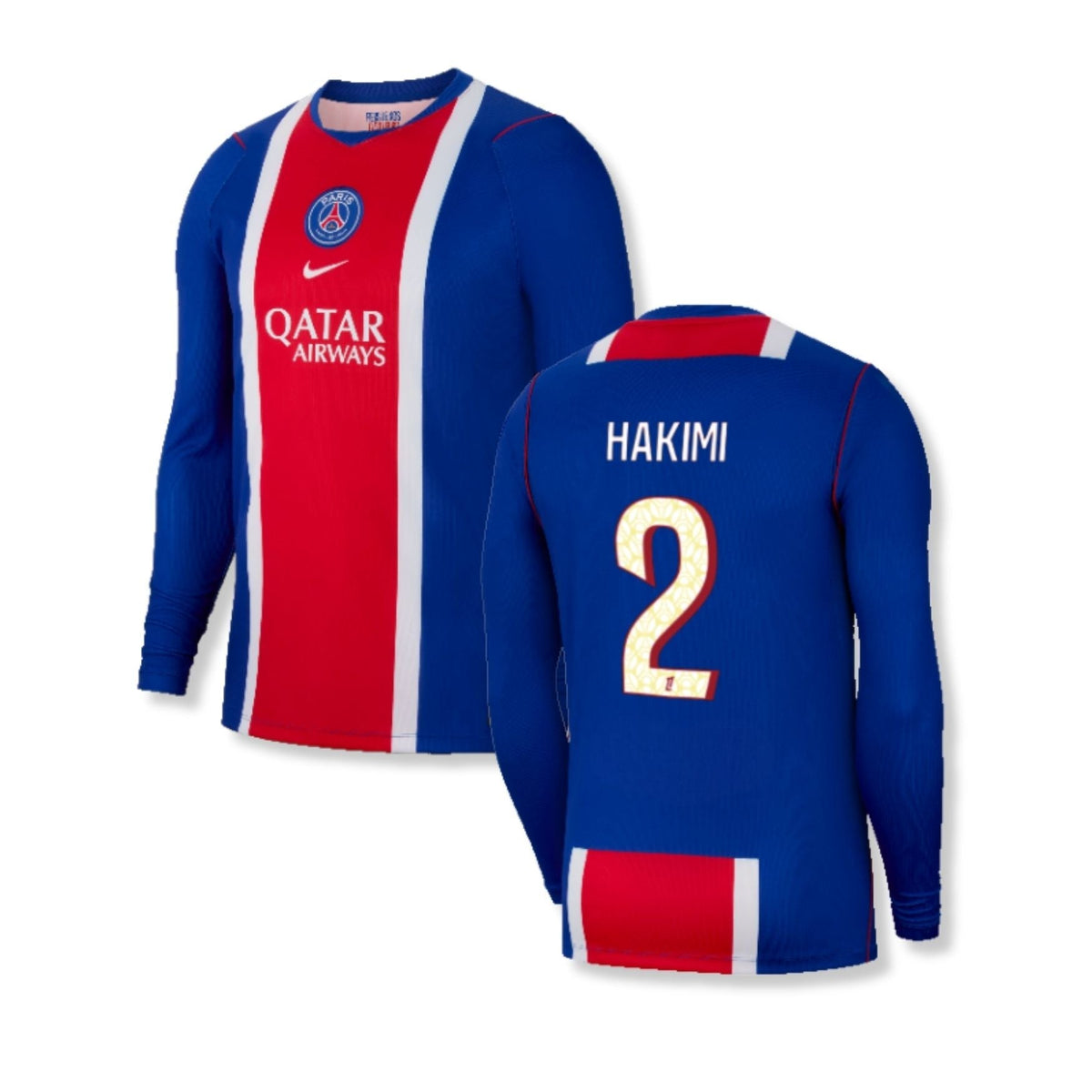PSG PARIS SAINT-GERMAIN 2026/27 Maillot domicile homme manches longues – HAKIMI 2