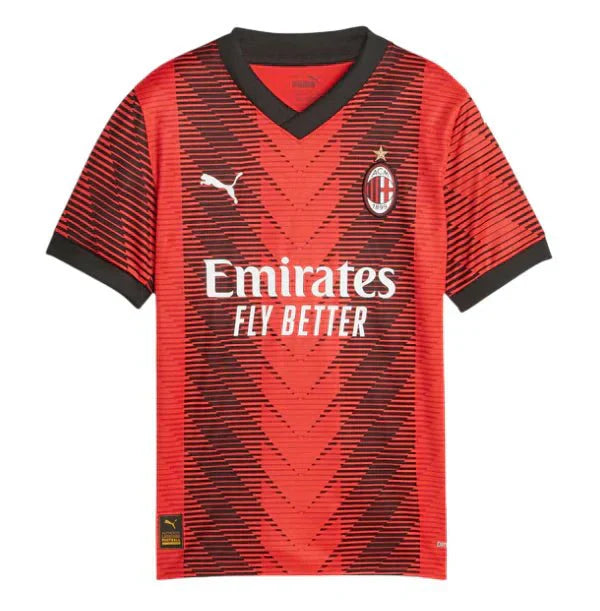 Camiseta auténtica local del AC Milan para hombre 23 / 24
