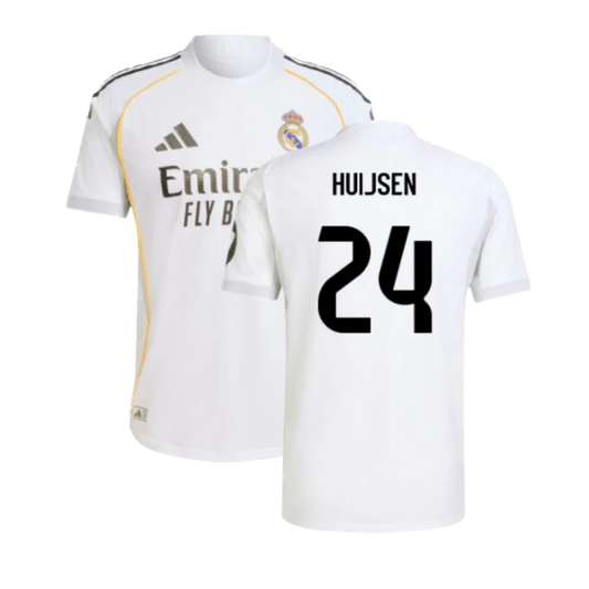 Real Madrid 2025/26 Huijsen 24 Home Shirt