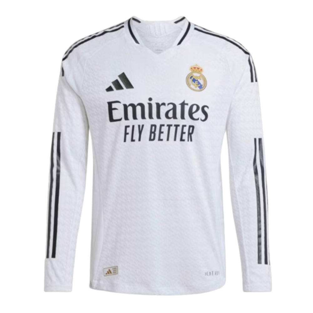 2024/25 Real Madrid Spieler Langarm-Heimtrikot