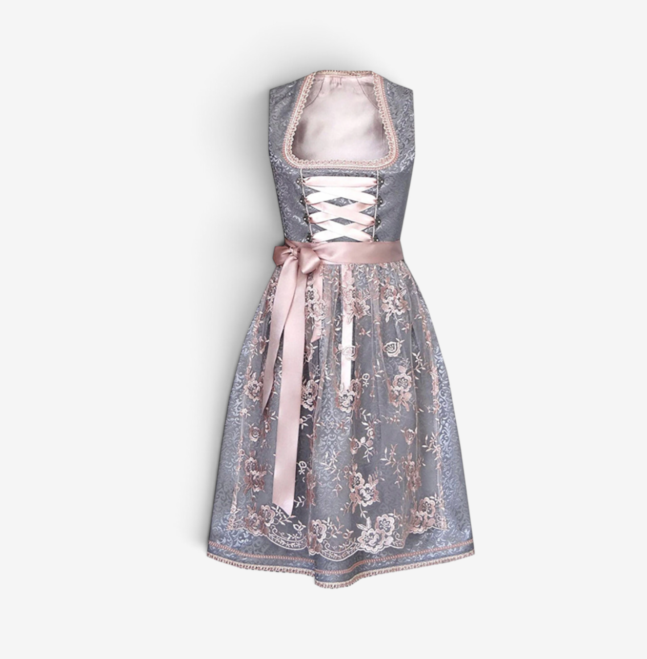 Dirndl für Damen im traditionellen Stil mit Schürze