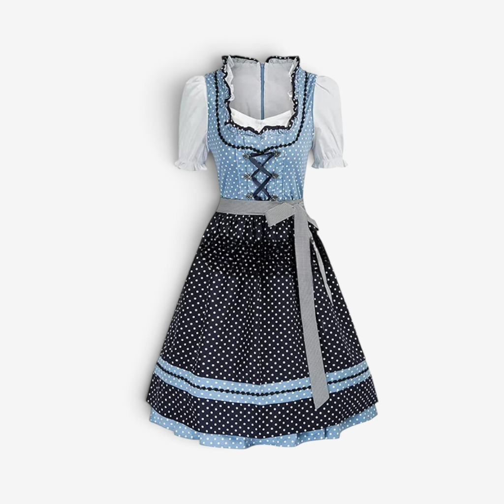 Dirndl-Kleid für Damen im traditionellen Stil mit Schürze