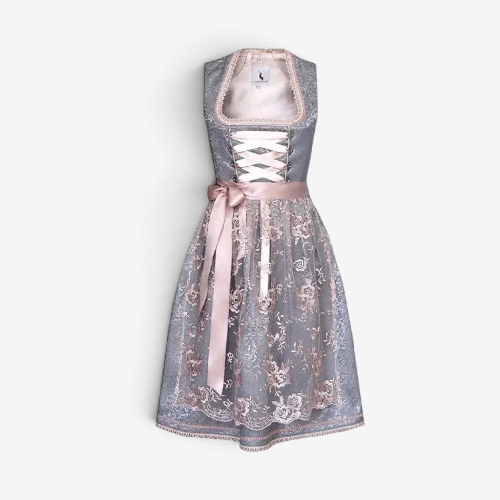 Dirndl-Kleid für Damen im traditionellen Stil mit Schürze