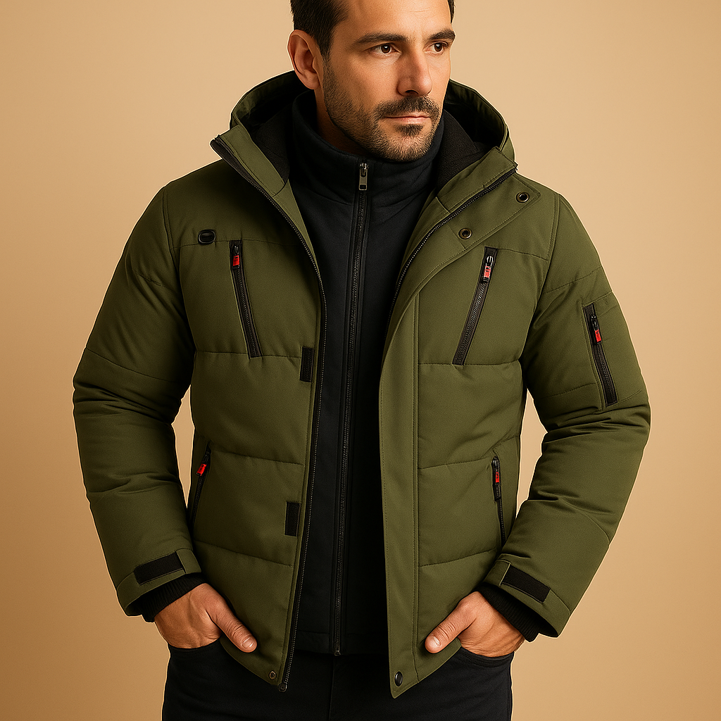 Wasserdichte Winterjacke mit warmer Fütterung für Männer | Joris