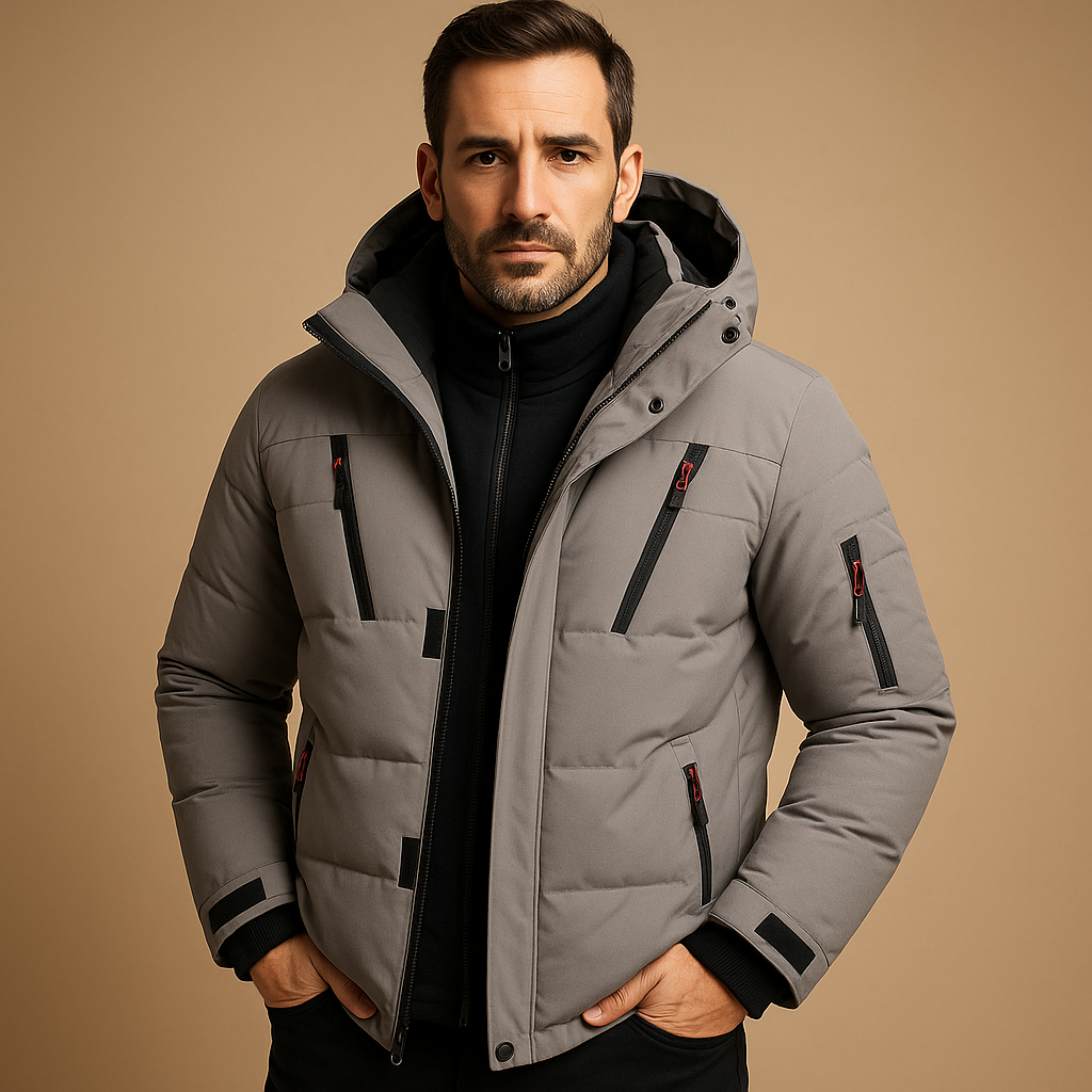 Wasserdichte Winterjacke mit warmer Fütterung für Männer | Joris